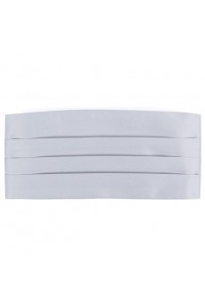 Men's White Microfiber Waistband  