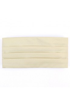 Men's Beige Microfiber Waistband  