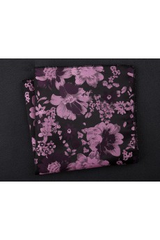 Pink Cotton-Microfiber Blended Pocket Square