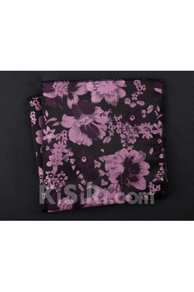 Pink Cotton-Microfiber Blended Pocket Square