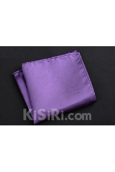 Purple Microfiber Pocket Square