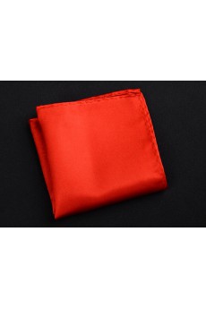 Red Microfiber Pocket Square