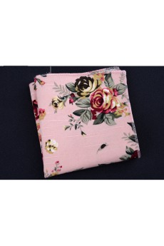 Pink Cotton, Linen Pocket Square