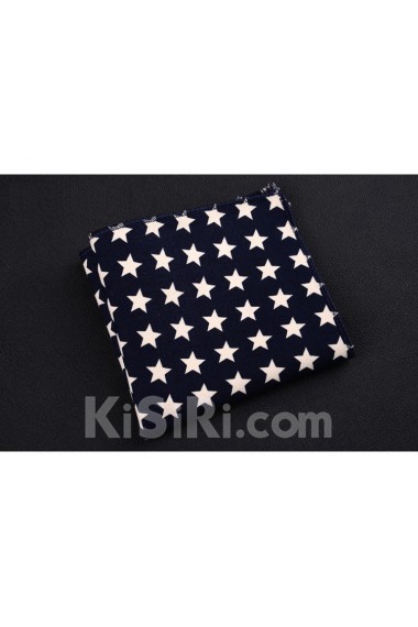Blue Cotton, Linen Pocket Square