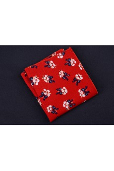 Red Cotton, Linen Pocket Square