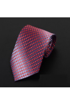 Red Polka Dot Microfiber Necktie