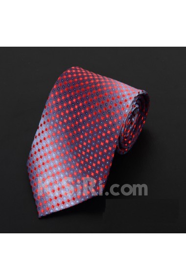 Red Polka Dot Microfiber Necktie