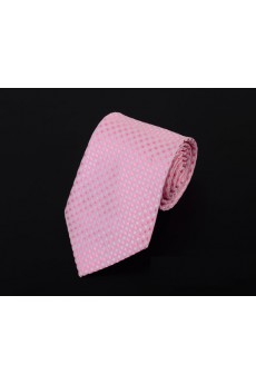 Pink Polka Dot Microfiber Necktie