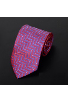 Red Floral Microfiber Necktie