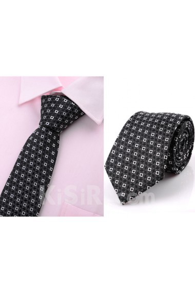 Black Polka Dot Microfiber Necktie