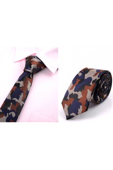 Red Floral Microfiber Novelty Tie