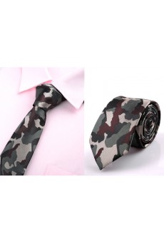 Green Floral Microfiber Novelty Tie