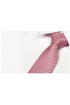 Pink Polka Dot Microfiber Necktie