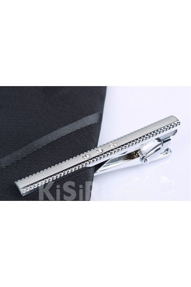 Silver Metal Tie Bar