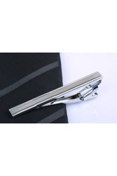 Silver Metal Tie Bar