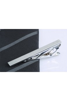 Silver Metal Tie Bar