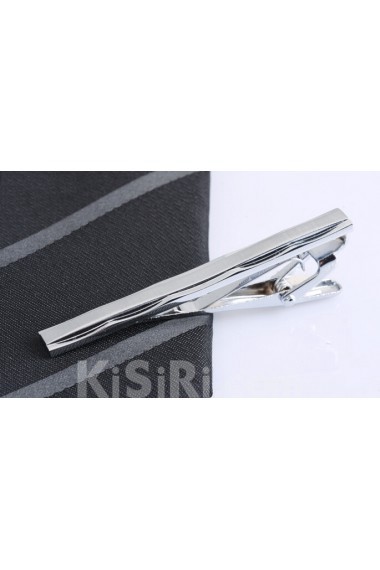 Silver Metal Tie Bar