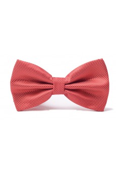 Orange Solid Microfiber Bow Tie