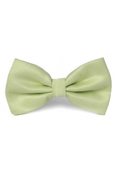 Green Solid Microfiber Bow Tie