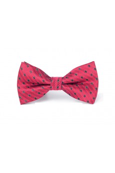 Red Floral Microfiber Bow Tie