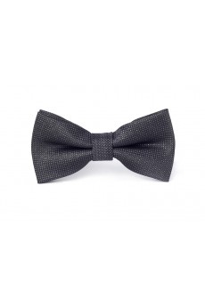 Black Polka Dot Microfiber Bow Tie