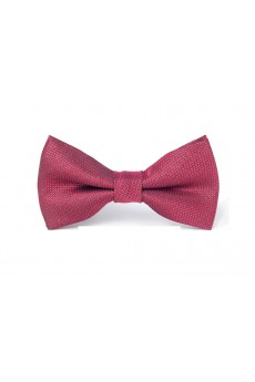 Red Plaid Microfiber Bow Tie