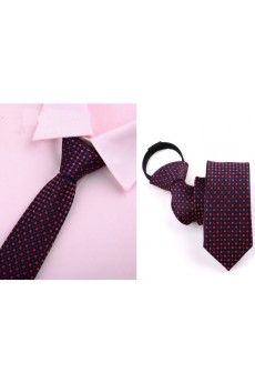 Red Polka Dot Microfiber Skinny Ties