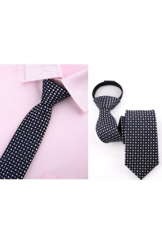 Black Polka Dot Microfiber Skinny Ties