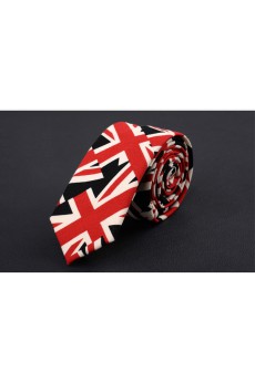 Red Floral Silk Novelty Tie