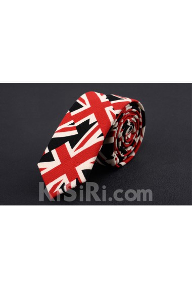 Red Floral Silk Novelty Tie