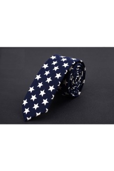 Blue Floral Silk Skinny Ties