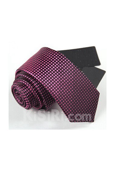 Red Polka Dot Microfiber Skinny Ties