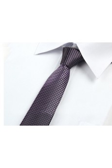 Gray Polka Dot Microfiber Skinny Ties