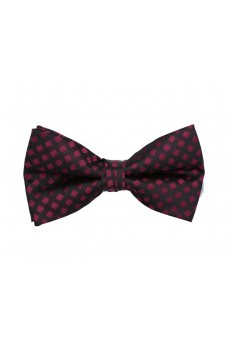 Red Polka Dot Polyester Butterfly Bow Tie