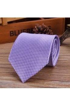 Purple Paisley Emulation Silk NeckTie