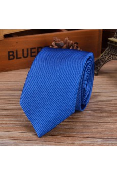 Blue Striped Emulation Silk NeckTie