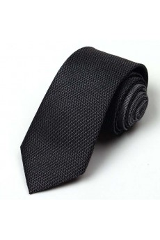 Black Paisley 100% Silk NeckTie