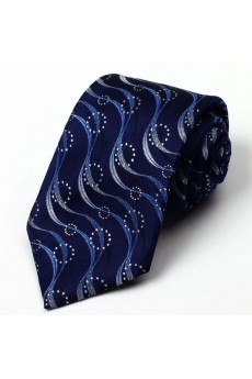 Blue Floral 100% Silk NeckTie