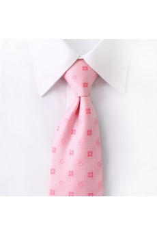 Pink Floral Microfiber NeckTie