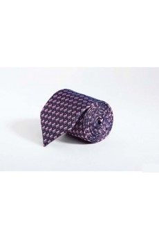 Purple Floral Polyester NeckTie