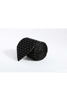 Black Floral Polyester NeckTie