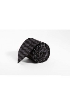 Gray Floral Polyester NeckTie