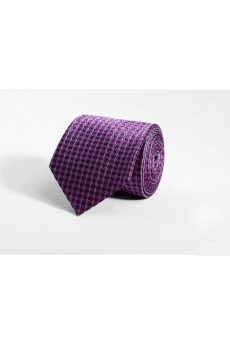 Purple Floral 100% Silk NeckTie