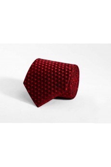 Red Polka Dot 100% Silk NeckTie