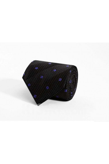 Black Floral 100% Silk NeckTie