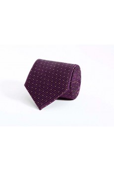 Purple Polka Dot 100% Silk NeckTie