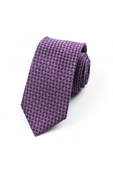 Purple Floral 100% Silk NeckTie