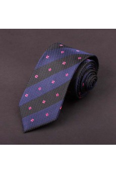 Blue Floral 100% Silk NeckTie