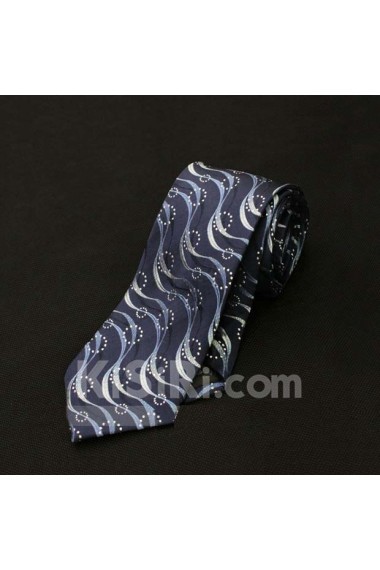Blue Floral 100% Silk NeckTie