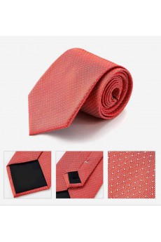 Red Polka Dot 100% Silk NeckTie